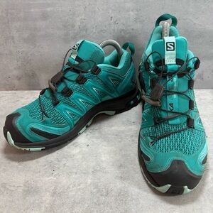 Salomon‎ XA PRO 3D Trail Running Hiking Shoes Green Waterproof Women’s Size 7